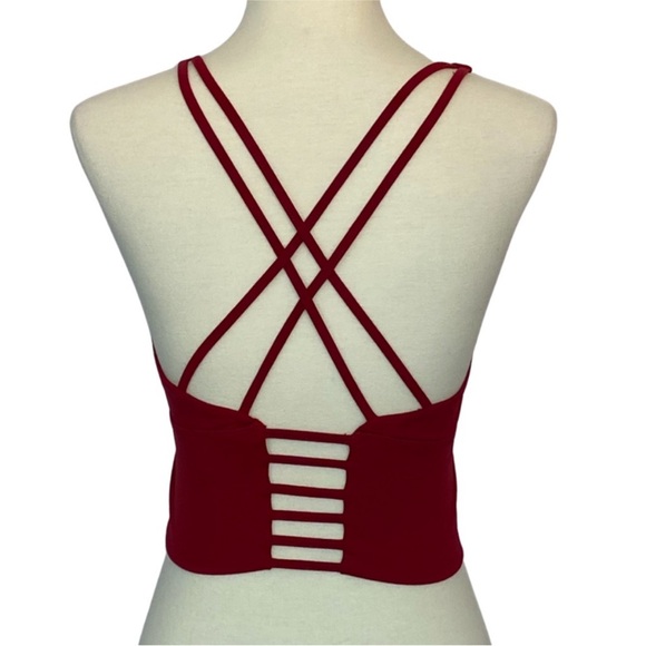 Red Racerback Sports Bra - Picture 7 of 9